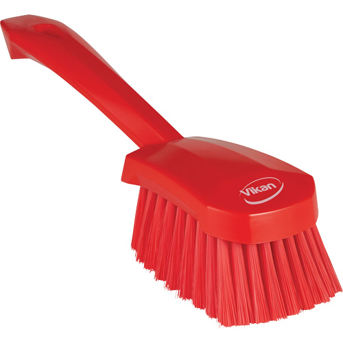 Short-Handled Washing Brush, Soft Bristles, 10-1/2" Long, Red Auto Electric Service Ltd.