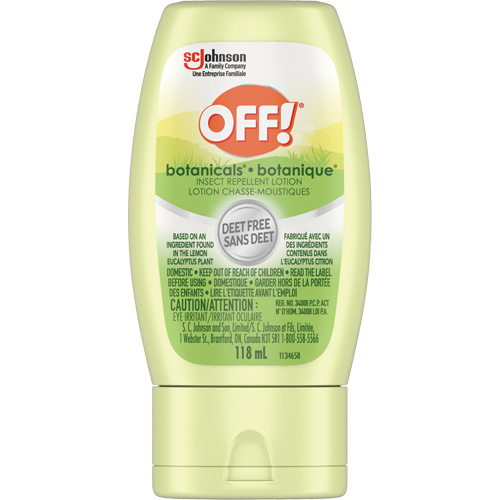 R&eacute;pulsif &agrave; insectes Botanicals Off!, Sans DEET, Lotion, 118 g Auto Electric Service Ltd.