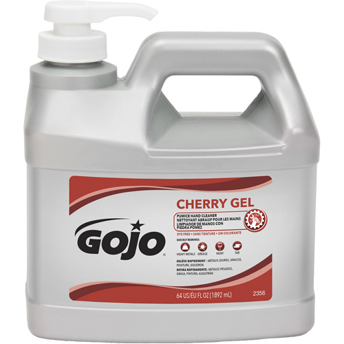 Hand Cleaner, Gel/Pumice, 1.89 L, Pump Bottle, Cherry Auto Electric Service Ltd.