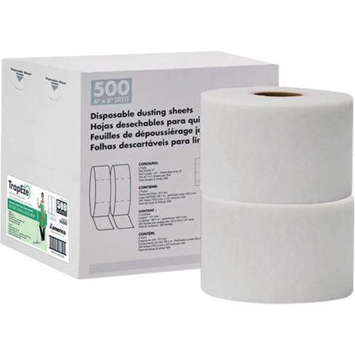 TrapEze&reg; Double Roll Disposable Dusting Sheets, Polyester, White Auto Electric Service Ltd.