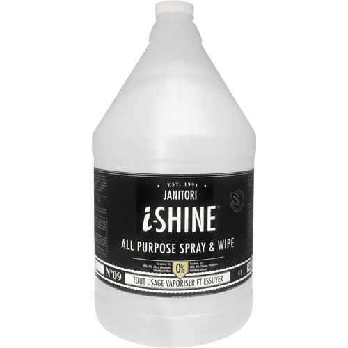 Janitori All-Purpose i-Shine Spray & Wipe, 4 L, Jug Auto Electric Service Ltd.