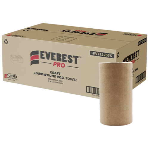 Kraft Hardwound Roll Towels, 1 Ply, Centre Pull, 205' L Auto Electric Service Ltd.