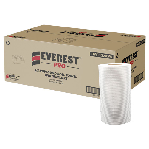 White Deluxe Hardwound Roll Towels, 1 Ply, Centre Pull, 205' L Auto Electric Service Ltd.