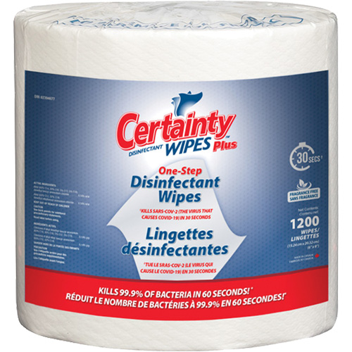 Plus Disinfectant Wipes, 8" x 6", 1200 Count Auto Electric Service Ltd.