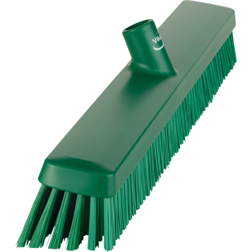 Heavy-Duty Push Broom, Fine/Stiff Bristles, 24", Green Auto Electric Service Ltd.
