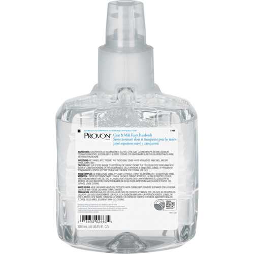 Provon&reg; Clear & Mild Hand Soap, Foam, 1200 ml, Unscented Auto Electric Service Ltd.