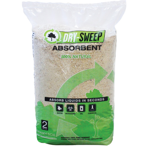 Absorbant naturel biod&eacute;gradable Dry Sweep, Sac, 22 lb (10 kg) Auto Electric Service Ltd.