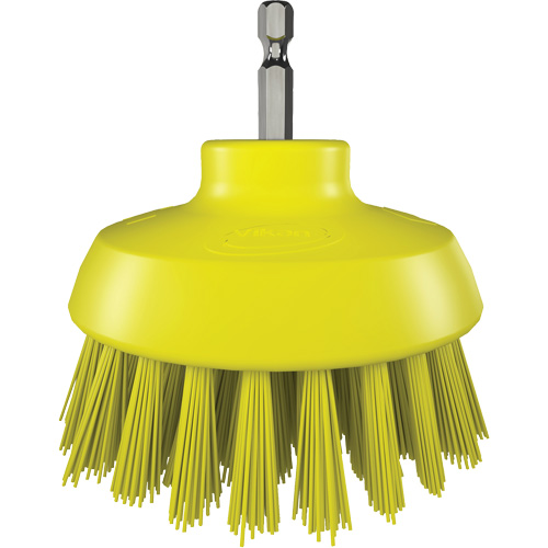 Brosse ronde HyDrive pour perceuse, Soies Tr&egrave;s ferme, Longueur de 3-1/10", Jaune Auto Electric Service Ltd.