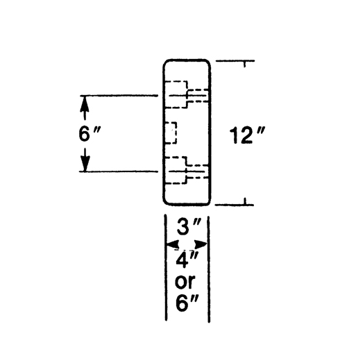 Butoirs de quai en caoutchouc moul&eacute;s, Caoutchouc, 30" la x 4" p x 10" h Auto Electric Service Ltd.