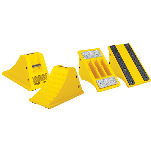 All-Terrain Heavy-Duty Wheel Chocks, Polyurethane, Safety Yellow, 11-1/4" W x 21" D x 12-1/4" H Auto Electric Service Ltd.