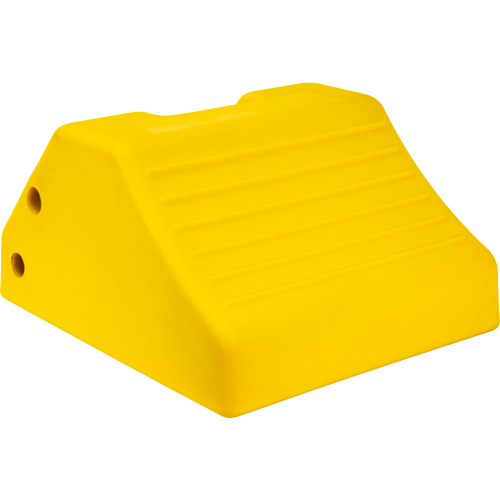 Cale de roue robustes, Ur&eacute;thane, Jaune, 15-1/2" la x 17-7/10" p x 10" h Auto Electric Service Ltd.