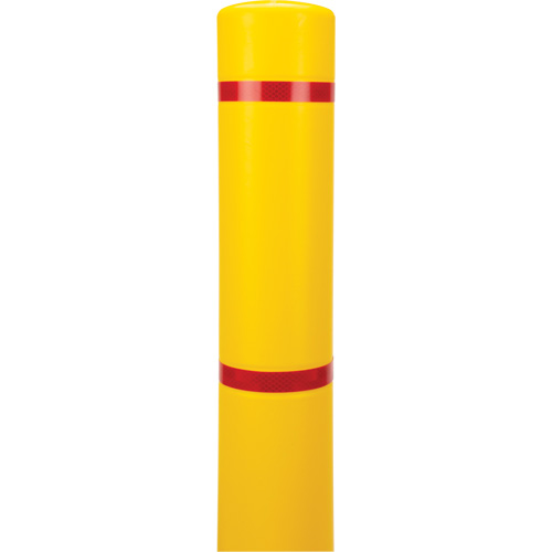 Polyethylene Bollard Cover, 4-1/2" Dia. x 64" L, Red/Yellow Auto Electric Service Ltd.