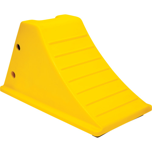 Wheel Chocks with Rubber Tread, Polyurethane, Yellow, 11-1/4" W x 21" D x 12-1/4" H Auto Electric Service Ltd.
