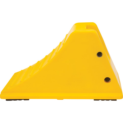 Wheel Chocks with Rubber Tread, Polyurethane, Yellow, 11-1/4" W x 21" D x 12-1/4" H Auto Electric Service Ltd.