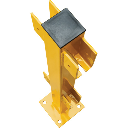 In-Line Post for Light-Duty Guard Rails, Steel, 42" H, Safety Yellow Auto Electric Service Ltd.