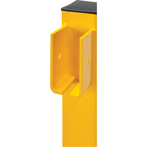 In-Line Post for Light-Duty Guard Rails, Steel, 42" H, Safety Yellow Auto Electric Service Ltd.