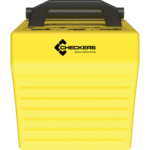 Checkers Safety Heavy-Duty Ultra Class Mining Wheel Chock, HDPE, Yellow, 14-1/2" W x 17-1/2" D x 16" H Auto Electric Service Ltd.