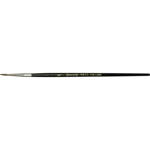 Pinceau pointu &agrave; soies noires pour artiste, Largeur de la brosse de 7,3 mm, Soie de chameau, Manche &agrave; Bois Auto Electric Service Ltd.