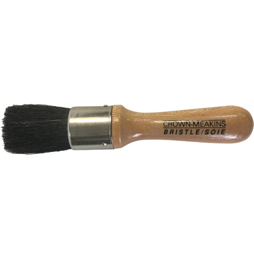 Stencil Brush, Natural Bristles, Wood Handle, 1" Width Auto Electric Service Ltd.