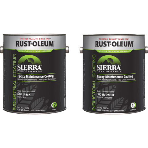 Sierra S60 Water-Based Epoxy Maintenance Coating Kit, Gallon, Black Auto Electric Service Ltd.