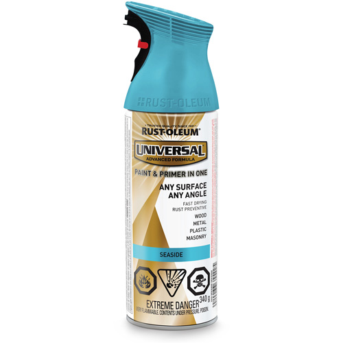 Universal&reg; Enamel Paint & Primer In One, Seaside Blue, Satin, Aerosol Can Auto Electric Service Ltd.