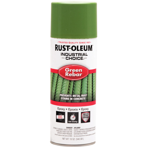 A&eacute;rosol &eacute;poxydique pour barre d'armature du syst&egrave;me Industrial Choice RB1600, Vert de barre d'armature, 12 oz liq., Canette a&eacute;rosol Auto Electric Service Ltd.