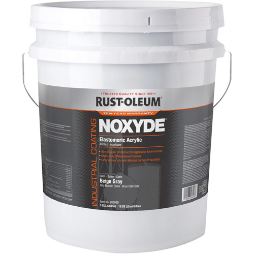 Noxyde Elastomeric Acrylic Coating, 5 gal., Pail, Grey Auto Electric Service Ltd.