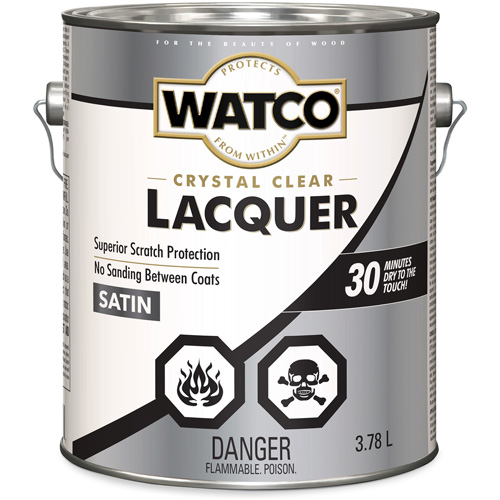 Laque pour bois Watco, 3,78 L, Transparent, Satin Auto Electric Service Ltd.