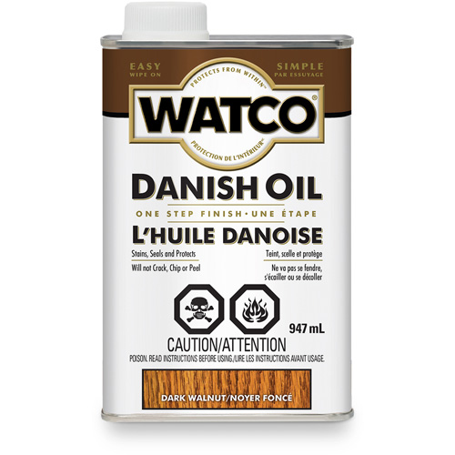Huile danoise Watco, 947 ml, Noyer fonc&eacute;, Transparent Auto Electric Service Ltd.