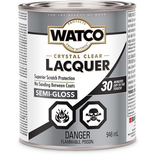Laque pour bois Watco, 946 ml, Transparent, Semi-brillant Auto Electric Service Ltd.