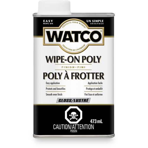 Teinture &agrave; essuyage en poly Watco, 473 ml, Transparent, Brillant Auto Electric Service Ltd.