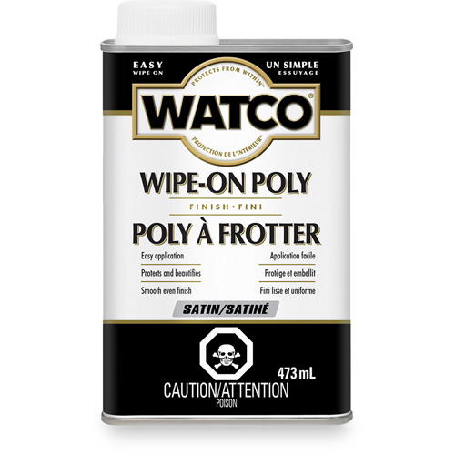 Teinture &agrave; essuyage en poly Watco, 473 ml, Transparent, Satin Auto Electric Service Ltd.