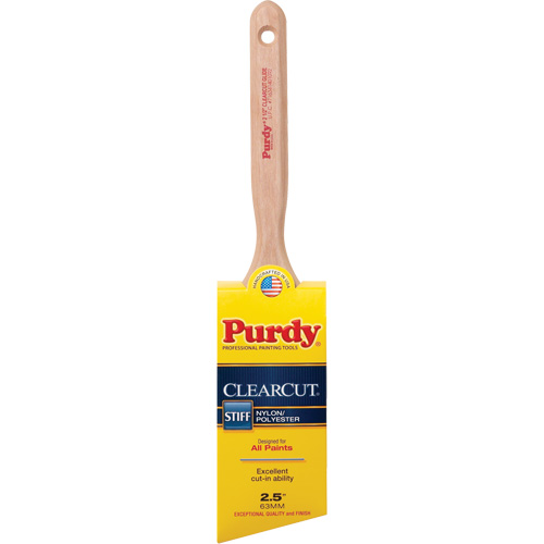 Clearcut&reg; Glide Paint Brush, Poly/Nylon, Wood Handle, 2-1/2" Width Auto Electric Service Ltd.