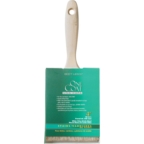 One Coat Trim & Wall Brush, White China, Wood Handle, 4" Width Auto Electric Service Ltd.