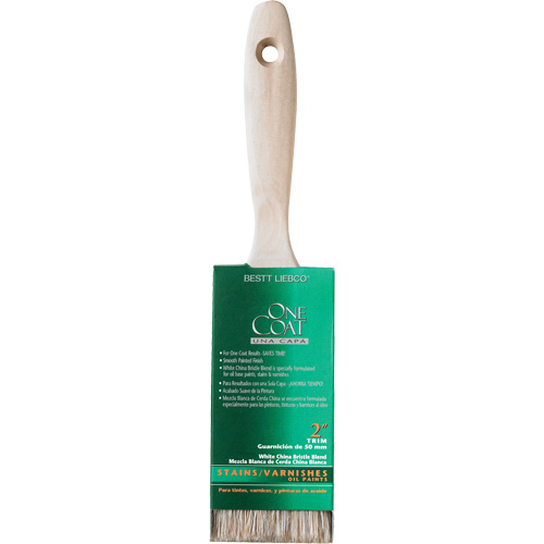 One Coat Trim & Wall Brush, White China, Wood Handle, 2" Width Auto Electric Service Ltd.