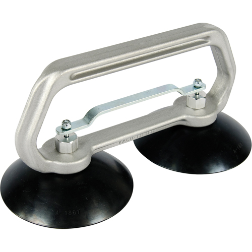 Vacuum Cups - Heavy-Duty Double Cup, 75 lbs. Capacity, 5", Pull-bar, 10" Handle Length Auto Electric Service Ltd.