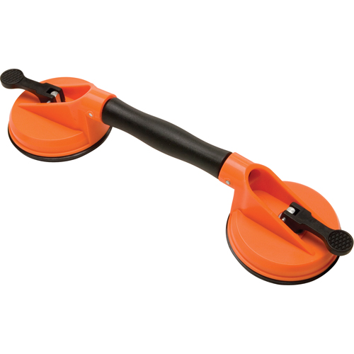 Manually Operated Hand Vacuum Cups - Double Handcup-Swivel, 50 lbs. Capacity, 4-5/8", Lever, 13" Handle Length Auto Electric Service Ltd.