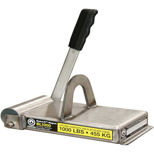 Basiclift Magnets, 1000 lbs. (0.5 tons) Holding Cap., 11" L x 5-5/8" W x 5-1/2" H Auto Electric Service Ltd.
