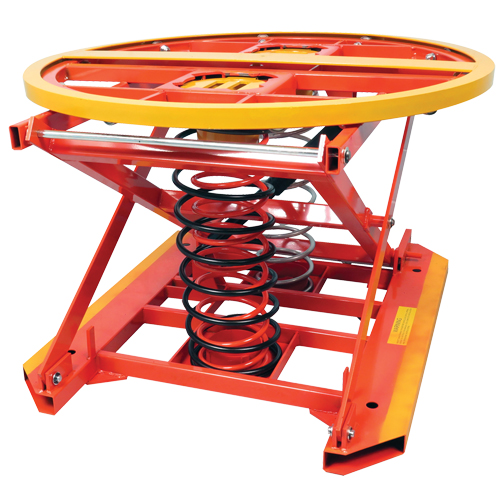 Spring Operated Pallet Positioner and Leveler, 43-1/2" L x 43-1/2" W, 4500 lbs. Cap. Auto Electric Service Ltd.
