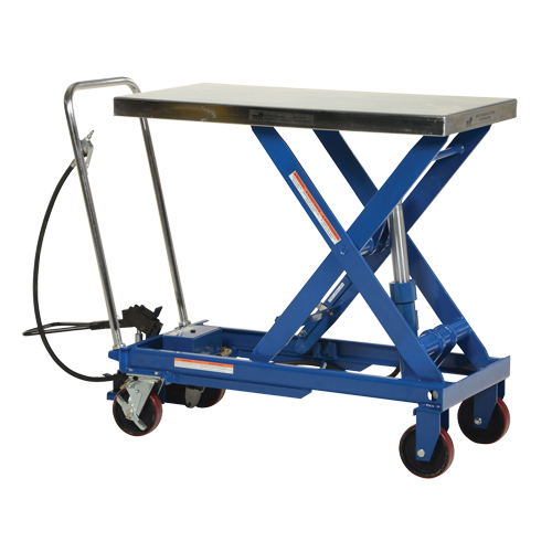Pneumatic Hydraulic Scissor Lift Table, Steel, 39-1/2" L x 20" W, 1750 lbs. Cap. Auto Electric Service Ltd.