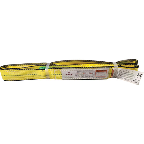 Polyester Web Sling, Double Ply, Twisted Eye, Type 4, 2" W x 8' L, 6400 lbs. Vertical Cap. Auto Electric Service Ltd.