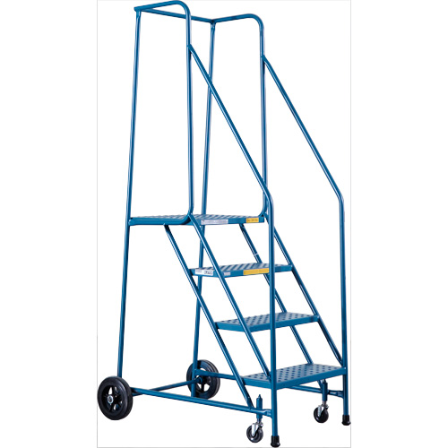 CSA-Certified Rolling Step Ladder, 4 Steps, 22" Step Width, 37" Platform Height, Steel Auto Electric Service Ltd.