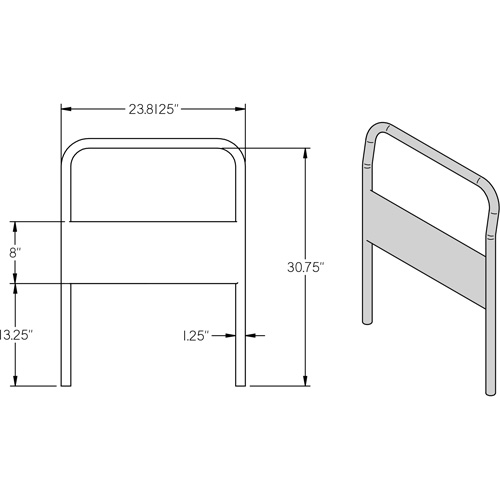 24" Chrome Handle for Platform Truck Auto Electric Service Ltd.