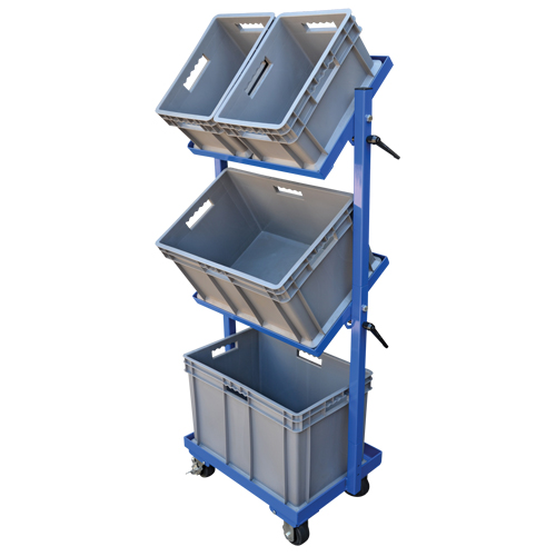 Stock Cart, Steel, 30-11/16" W x 19-1/4" D, 3 Shelves, 300 lbs. Capacity Auto Electric Service Ltd.