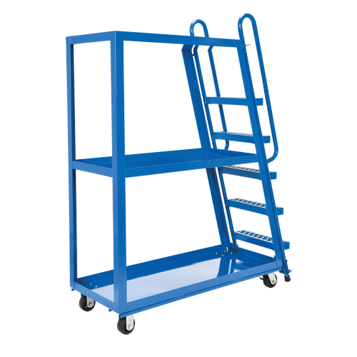 Stock Picking Cart, Steel, 21-7/8" W x 56-1/8" D, 3 Shelves, 1000 lbs. Capacity Auto Electric Service Ltd.