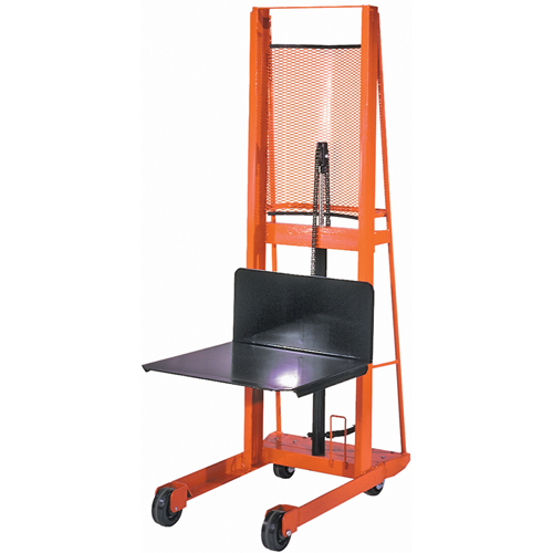 Hydraulic Platform Lift Stacker, Foot Pump Operated, 1000 lbs. Capacity, 80" Max Lift Auto Electric Service Ltd.