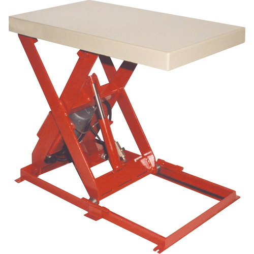 Table &eacute;l&eacute;vatrice &agrave; ciseaux, Acier, 36" lo x 20" la, Capacit&eacute; 1100 lb Auto Electric Service Ltd.