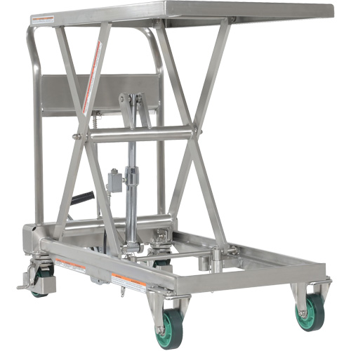 Hydraulic Scissor Lift Table, 31-1/2" L x 19-1/2" W, Stainless Steel, 550 lbs. Capacity Auto Electric Service Ltd.