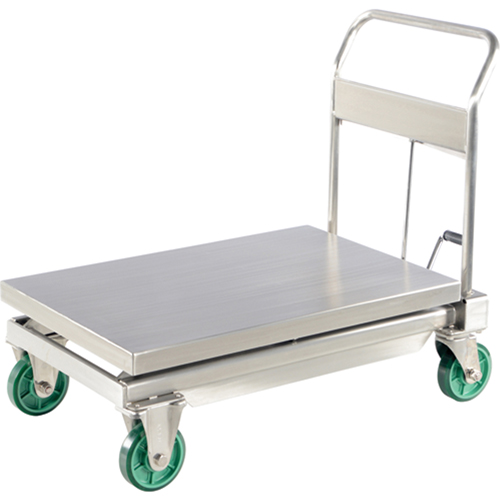 Hydraulic Scissor Lift Table, 35-1/2" L x 19-3/4" W, Stainless Steel, 1100 lbs. Capacity Auto Electric Service Ltd.