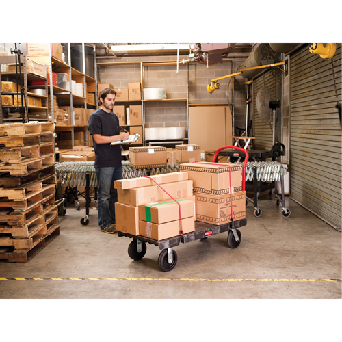 Heavy-Duty Platform Truck, 48" L x 24" W, 1200 lbs. Cap., Pneumatic Wheels Auto Electric Service Ltd.
